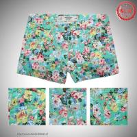 dames abercrombie classic shorts flower pattern groen Style Store 6q4k8479